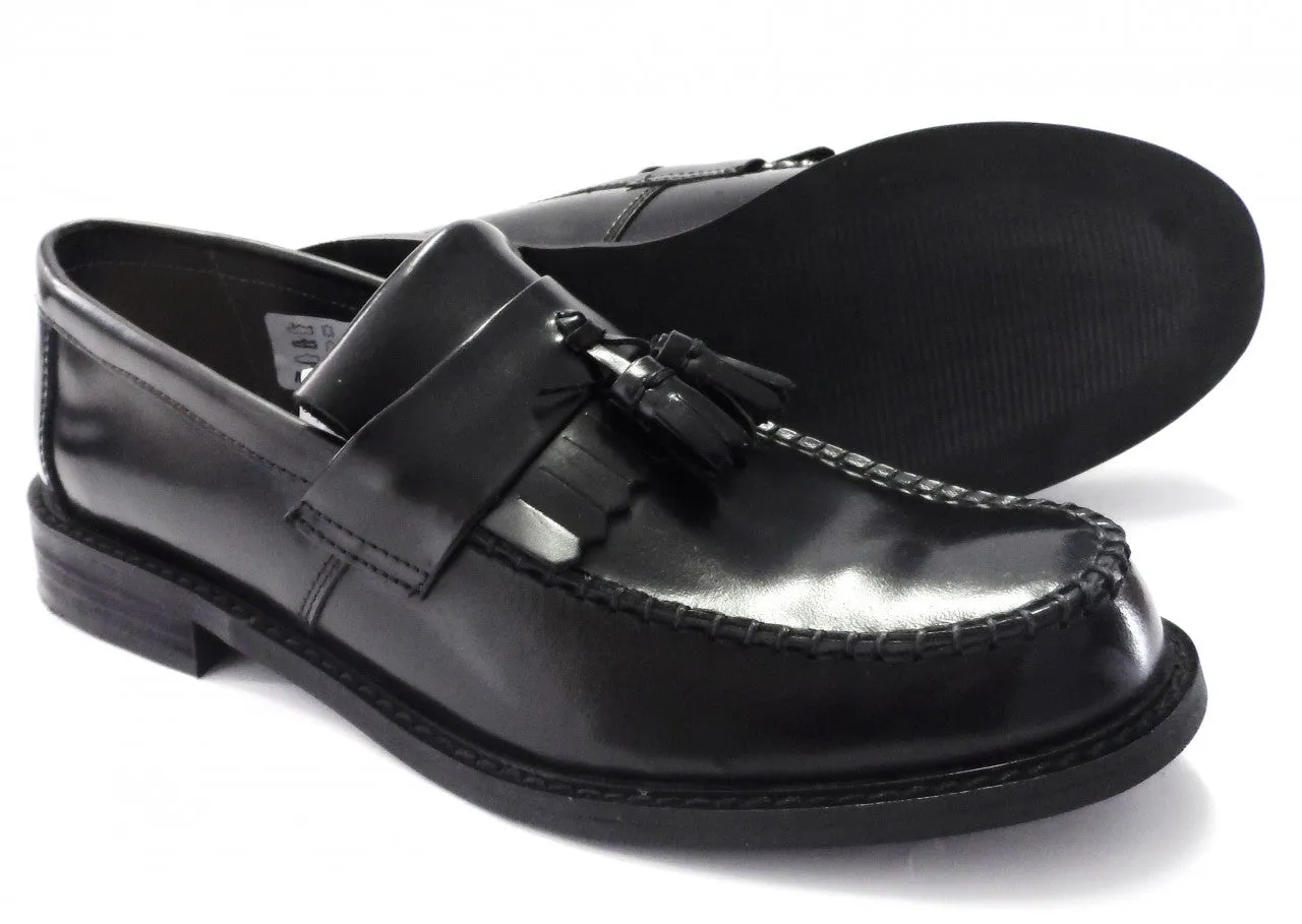 Roamers Classic Black Retro,Ska,Northern Soul RUDE BOY Tassel Loafers