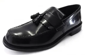 Roamers Classic Black Retro,Ska,Northern Soul RUDE BOY Tassel Loafers