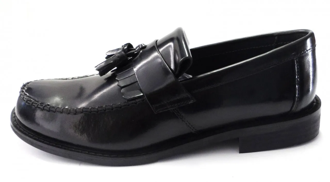 Roamers Classic Black Retro,Ska,Northern Soul RUDE BOY Tassel Loafers