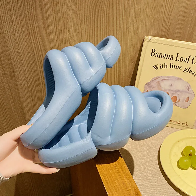 xiangtuibao  Comfort Soft Bottom Women's Cloud Slippers Summer  Non-slip Platform Slippers Women Thick Sole Bathroom Home Slides Sandals